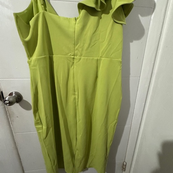 NY&C Lime Green Ruffle Dress – NWT XXL - Picture 11 of 12